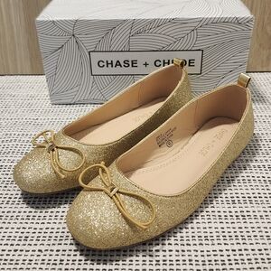 Chase + Chloe Golden Flats Size 6
